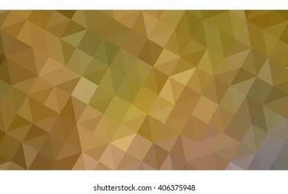 Multicolor dark green, yellow, orange polygonal illustration, which consist of triangles. Geometric background in Origami style with gradient. Triangular design for your business.