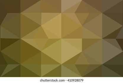Multicolor dark green, yellow, orange polygonal illustration, which consist of triangles. Geometric background in Origami style with gradient. Triangular design for your business.