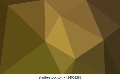 Multicolor dark green, yellow, orange polygonal illustration, which consist of triangles. Geometric background in Origami style with gradient. Triangular design for your business.