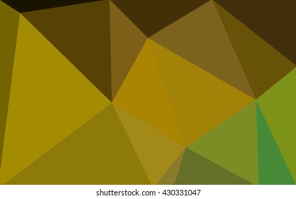 Multicolor dark green, yellow, orange polygonal illustration, which consist of triangles. Geometric background in Origami style with gradient. Triangular design for your business.