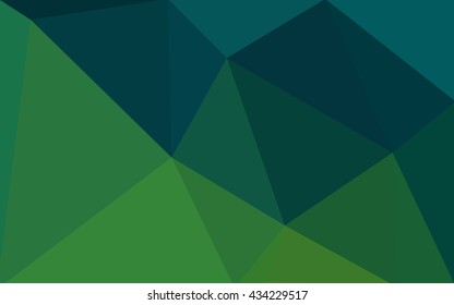Multicolor dark green, yellow, orange polygonal illustration, which consist of triangles. Geometric background in Origami style with gradient. Triangular design for your business.