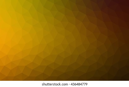 Multicolor dark green, yellow, orange polygonal illustration, which consist of triangles. Geometric background in Origami style with gradient. Triangular design for your business.