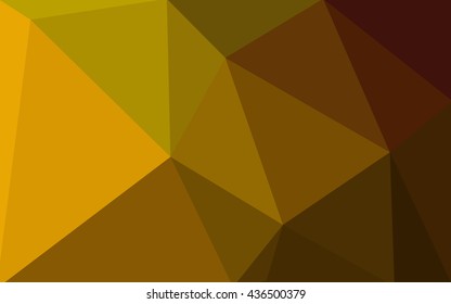 Multicolor dark green, yellow, orange polygonal illustration, which consist of triangles. Geometric background in Origami style with gradient. Triangular design for your business.