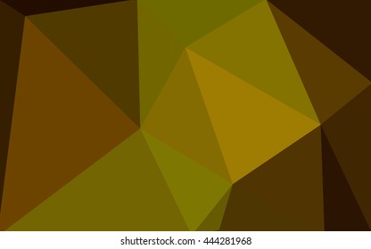 Multicolor dark green, yellow, orange polygonal illustration, which consist of triangles. Geometric background in Origami style with gradient. Triangular design for your business.