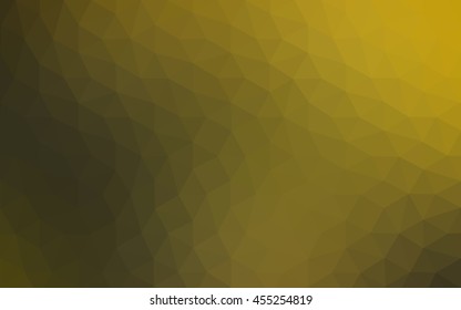 Multicolor dark green, yellow, orange polygonal illustration, which consist of triangles. Geometric background in Origami style with gradient. Triangular design for your business.