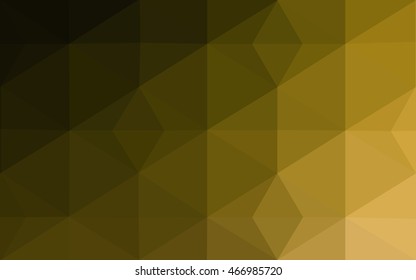 Multicolor dark green, yellow, orange polygonal illustration, which consist of triangles. Geometric background in Origami style with gradient. Triangular design for your business.