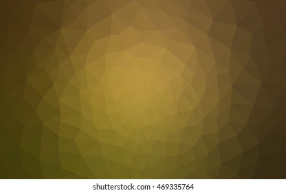Multicolor dark green, yellow, orange polygonal illustration, which consist of triangles. Geometric background in Origami style with gradient. Triangular design for your business.