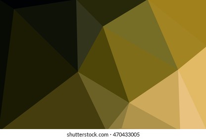 Multicolor dark green, yellow, orange polygonal illustration, which consist of triangles. Geometric background in Origami style with gradient. Triangular design for your business.