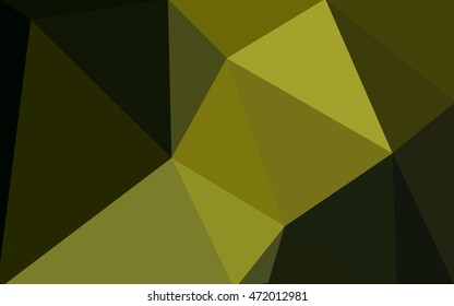 Multicolor dark green, yellow, orange polygonal illustration, which consist of triangles. Geometric background in Origami style with gradient. Triangular design for your business.