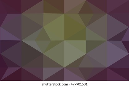 Multicolor dark green, yellow, orange polygonal illustration, which consist of triangles. Geometric background in Origami style with gradient. Triangular design for your business.