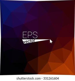 multicolor  dark orange geometric rumpled triangular low poly style gradient illustration graphic background. Vector polygonal design for your business.