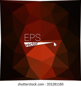 multicolor  dark orange geometric rumpled triangular low poly style gradient illustration graphic background. Vector polygonal design for your business.