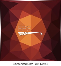 multicolor  dark orange geometric rumpled triangular low poly style gradient illustration graphic background. Vector polygonal design for your business.