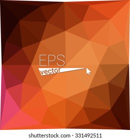 multicolor  dark orange geometric rumpled triangular low poly style gradient illustration graphic background. Vector polygonal design for your business.