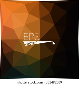 multicolor  dark orange geometric rumpled triangular low poly style gradient illustration graphic background. Vector polygonal design for your business.