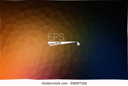 multicolor dark orange geometric rumpled triangular low poly style gradient illustration graphic background. Vector polygonal design for your business.