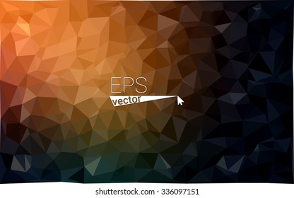 multicolor dark orange geometric rumpled triangular low poly style gradient illustration graphic background. Vector polygonal design for your business.