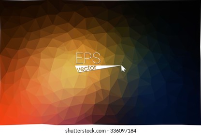 multicolor dark orange geometric rumpled triangular low poly style gradient illustration graphic background. Vector polygonal design for your business.
