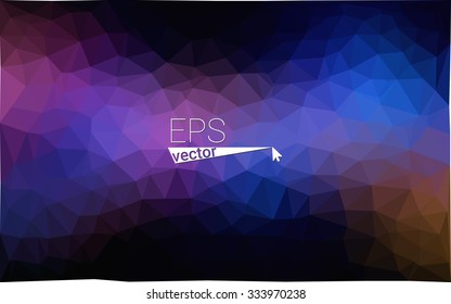 multicolor dark pink, blue geometric rumpled triangular low poly style gradient illustration graphic background. Vector polygonal design for your business.