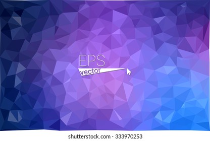 multicolor dark pink, blue geometric rumpled triangular low poly style gradient illustration graphic background. Vector polygonal design for your business.