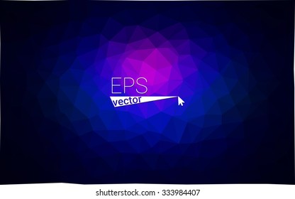 multicolor dark pink, blue geometric rumpled triangular low poly style gradient illustration graphic background. Vector polygonal design for your business.