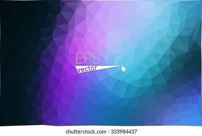 multicolor dark pink, blue geometric rumpled triangular low poly style gradient illustration graphic background. Vector polygonal design for your business.