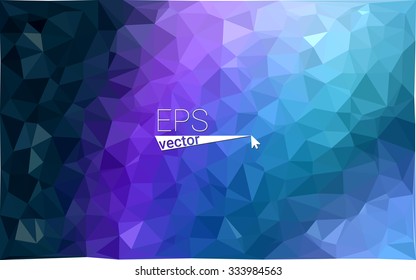 multicolor dark pink, blue geometric rumpled triangular low poly style gradient illustration graphic background. Vector polygonal design for your business.