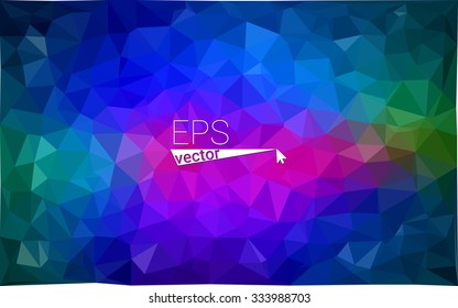 multicolor dark pink, blue geometric rumpled triangular low poly style gradient illustration graphic background. Vector polygonal design for your business.