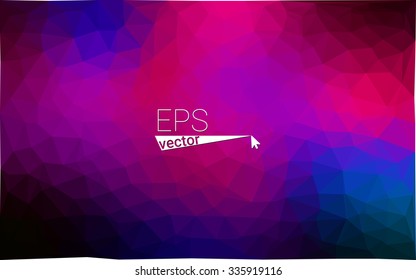 multicolor dark pink, blue geometric rumpled triangular low poly style gradient illustration graphic background. Vector polygonal design for your business.
