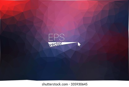 multicolor dark pink, blue geometric rumpled triangular low poly style gradient illustration graphic background. Vector polygonal design for your business.