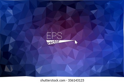 multicolor dark pink, blue geometric rumpled triangular low poly style gradient illustration graphic background. Vector polygonal design for your business.