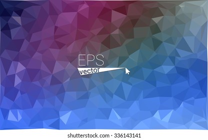 multicolor dark pink, blue geometric rumpled triangular low poly style gradient illustration graphic background. Vector polygonal design for your business.
