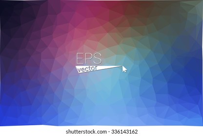 multicolor dark pink, blue geometric rumpled triangular low poly style gradient illustration graphic background. Vector polygonal design for your business.