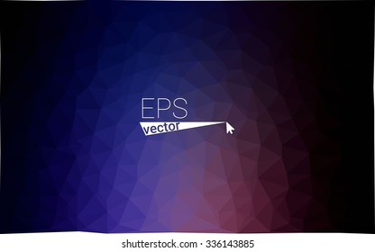 multicolor dark pink, blue geometric rumpled triangular low poly style gradient illustration graphic background. Vector polygonal design for your business.