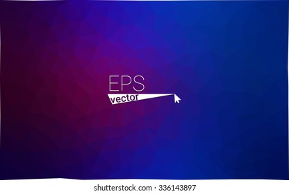multicolor dark pink, blue geometric rumpled triangular low poly style gradient illustration graphic background. Vector polygonal design for your business.