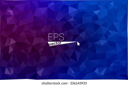 multicolor dark pink, blue geometric rumpled triangular low poly style gradient illustration graphic background. Vector polygonal design for your business.