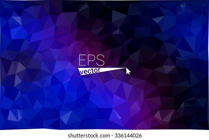 multicolor dark pink, blue geometric rumpled triangular low poly style gradient illustration graphic background. Vector polygonal design for your business.