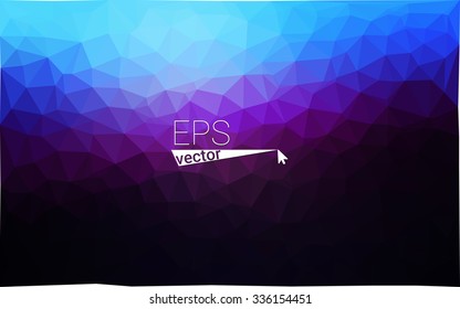 multicolor dark pink, blue geometric rumpled triangular low poly style gradient illustration graphic background. Vector polygonal design for your business.