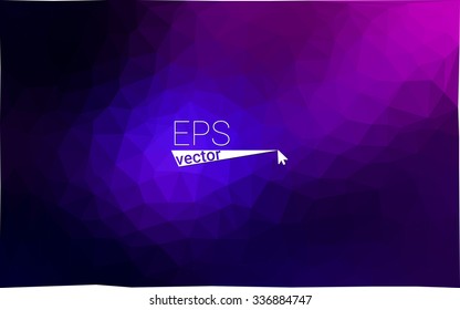 multicolor dark pink, blue geometric rumpled triangular low poly origami style gradient illustration graphic background. Vector polygonal design for your business.