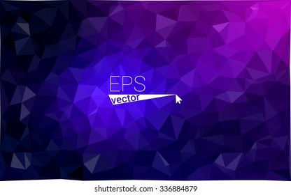 multicolor dark pink, blue geometric rumpled triangular low poly origami style gradient illustration graphic background. Vector polygonal design for your business.