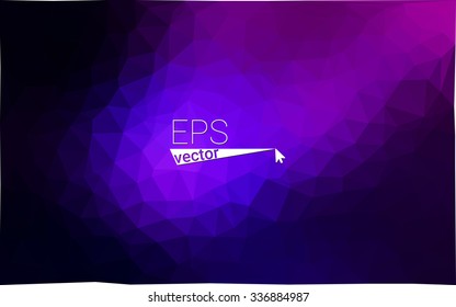multicolor dark pink, blue geometric rumpled triangular low poly origami style gradient illustration graphic background. Vector polygonal design for your business.