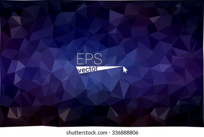 multicolor dark pink, blue geometric rumpled triangular low poly origami style gradient illustration graphic background. Vector polygonal design for your business.