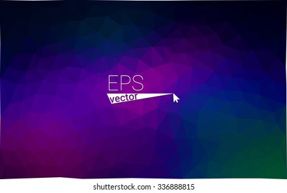 multicolor dark pink, blue geometric rumpled triangular low poly origami style gradient illustration graphic background. Vector polygonal design for your business.