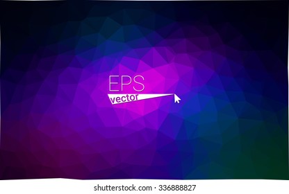 multicolor dark pink, blue geometric rumpled triangular low poly origami style gradient illustration graphic background. Vector polygonal design for your business.