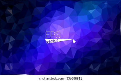 multicolor dark pink, blue geometric rumpled triangular low poly origami style gradient illustration graphic background. Vector polygonal design for your business.