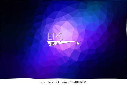 multicolor dark pink, blue geometric rumpled triangular low poly origami style gradient illustration graphic background. Vector polygonal design for your business.