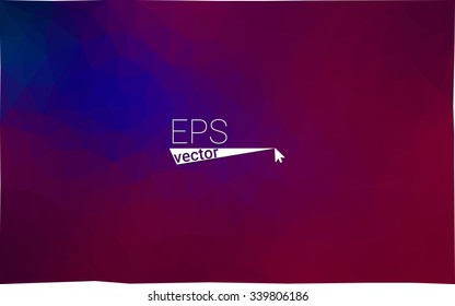 multicolor dark pink, blue geometric rumpled triangular low poly origami style gradient illustration graphic background. Vector polygonal design for your business.