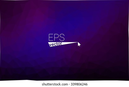 multicolor dark pink, blue geometric rumpled triangular low poly origami style gradient illustration graphic background. Vector polygonal design for your business.