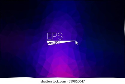 multicolor dark pink, blue geometric rumpled triangular low poly origami style gradient illustration graphic background. Vector polygonal design for your business.