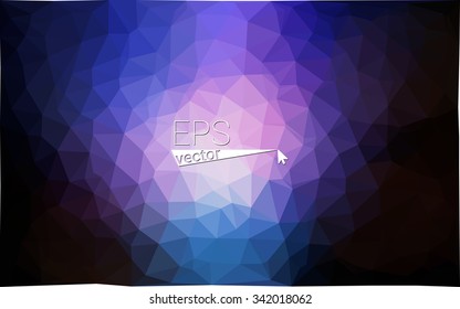 multicolor dark pink, blue geometric rumpled triangular low poly origami style gradient illustration graphic background. Vector polygonal design for your business.